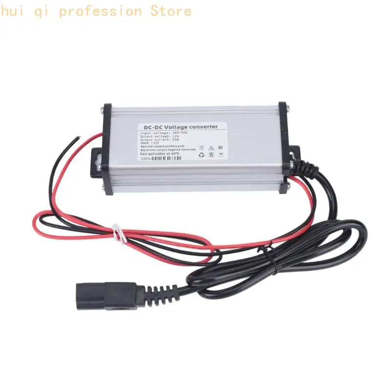 3-poliges Eingangsnetzteil für die Verkabelung von Elektrorollern und Motorrädern, 36 V bis 96 V Eingang, 12 V 20 A Ausgang – Detail 9