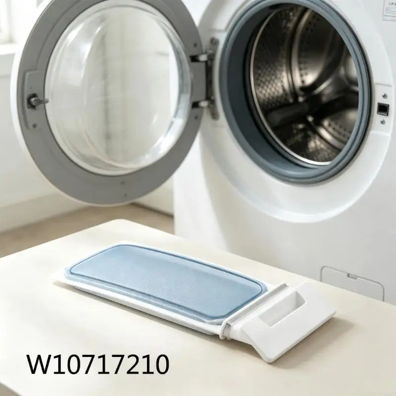 Dryer Lint Screen Filter Replacement for W10717210, Lint Trap Screen with Pull Handle for Routine Cleaning and Household Laundry