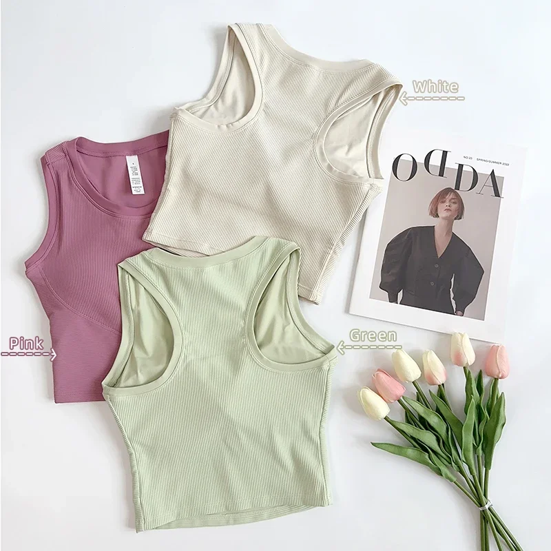 女性ヨガトップス耐衝撃パッド入りスポーツブラランニングジム服通気性ヨガベストプッシュアップフィットネスシームレススポーツ下着