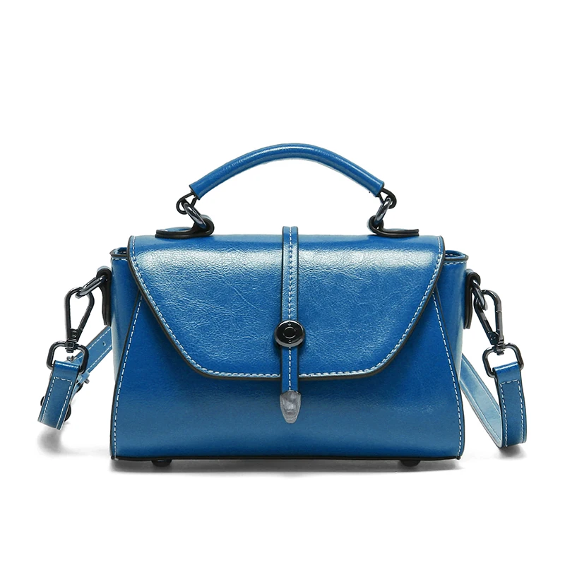 

Women's Cow Leather Durable Classic Shoulder Bags Female Fashion Trend Luxury Handbags Ladies Retro Cowhide Crossbody Phone Bag