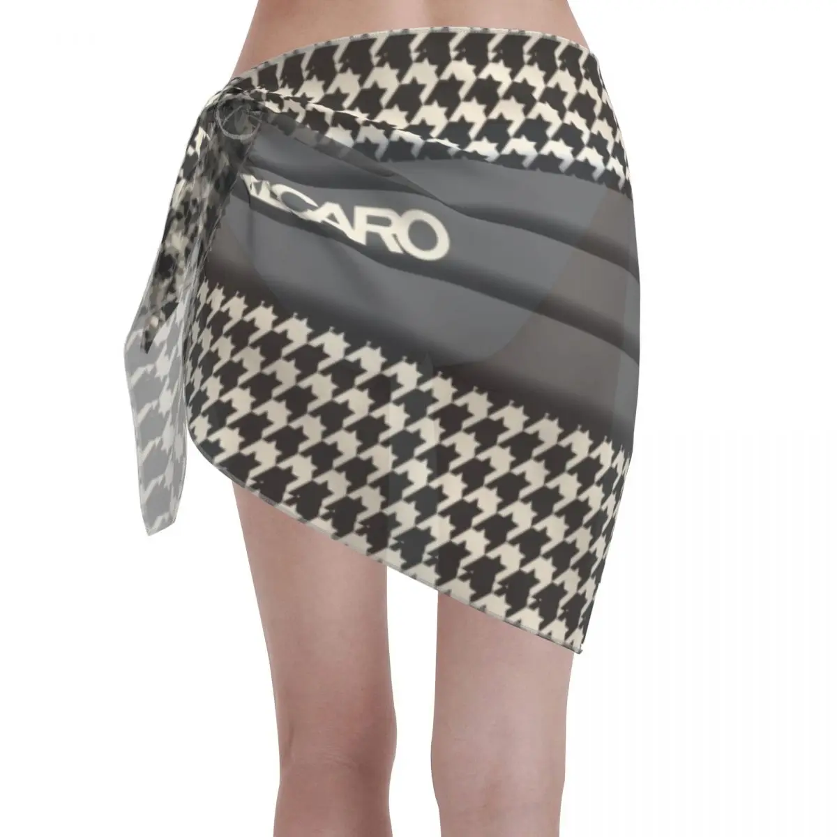 Custom For Swimwear Seat Houndstooth Upholstery Pattern Recaros Short Sarongs Beach Wrap  Bikini Wrap Sarongs Swimsuit Coverups