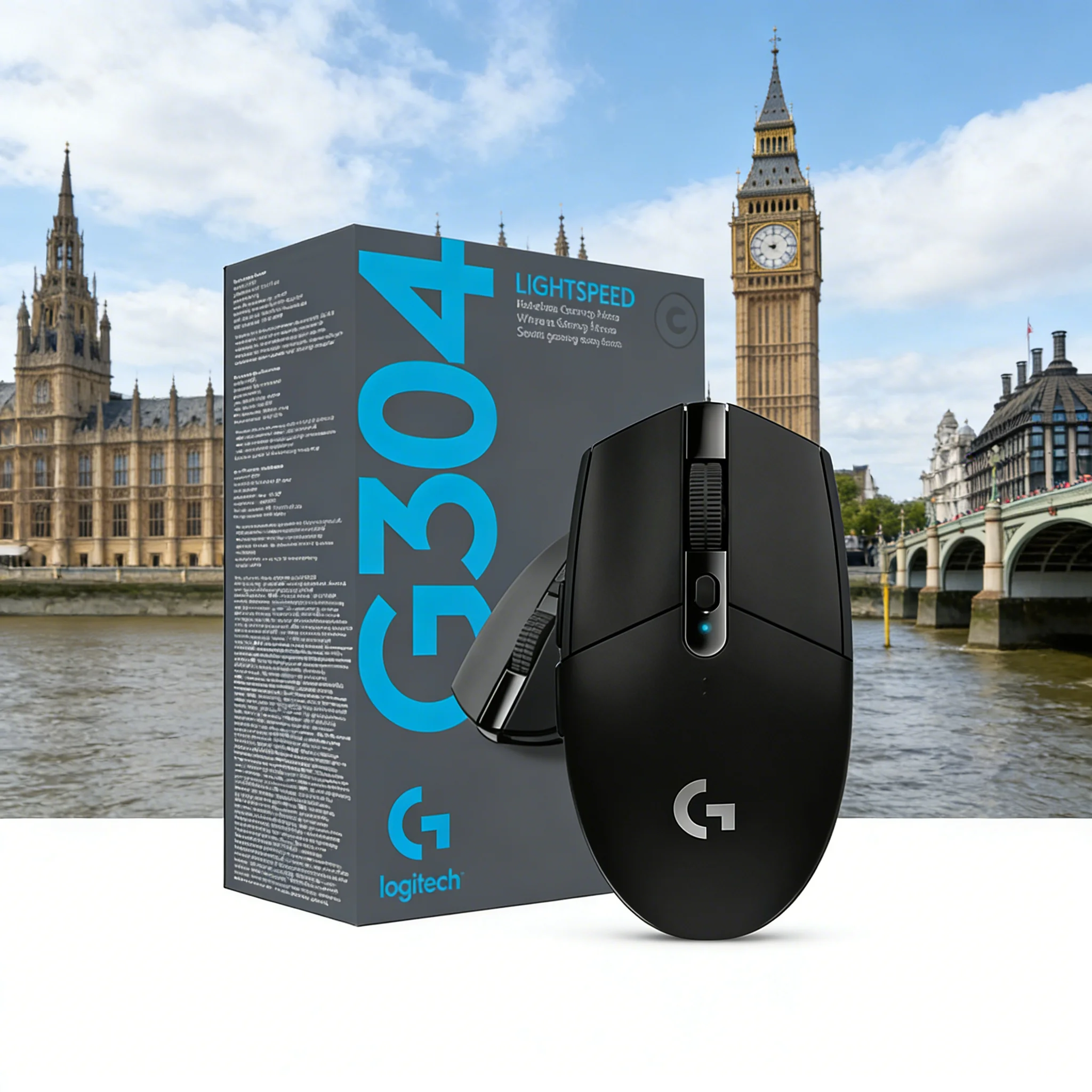 

Беспроводная игровая мышь Logitech G304 Light Speed, легкая и портативная, для ПК-геймеров, та же модель, без драйверов