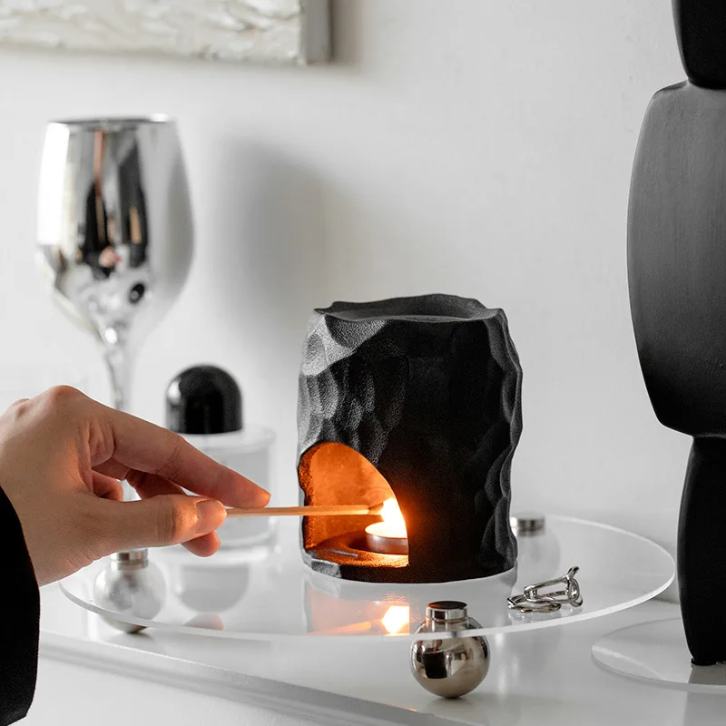 Estufa  aceite esencial  aromaterapia nórdica, canlabro  cerámica para velas, cena, Hotel, dormitorio, estufa  aromate