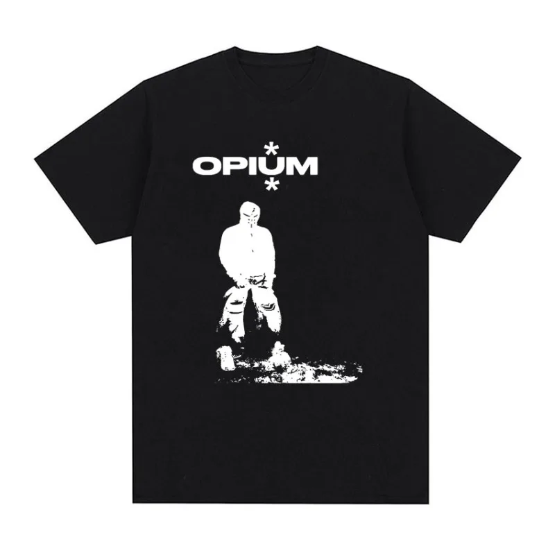 

Футболка Destroy Loneliness Opium Graphics, мужская и женская винтажная хлопковая футболка в стиле Харадзюку с короткими рукавами