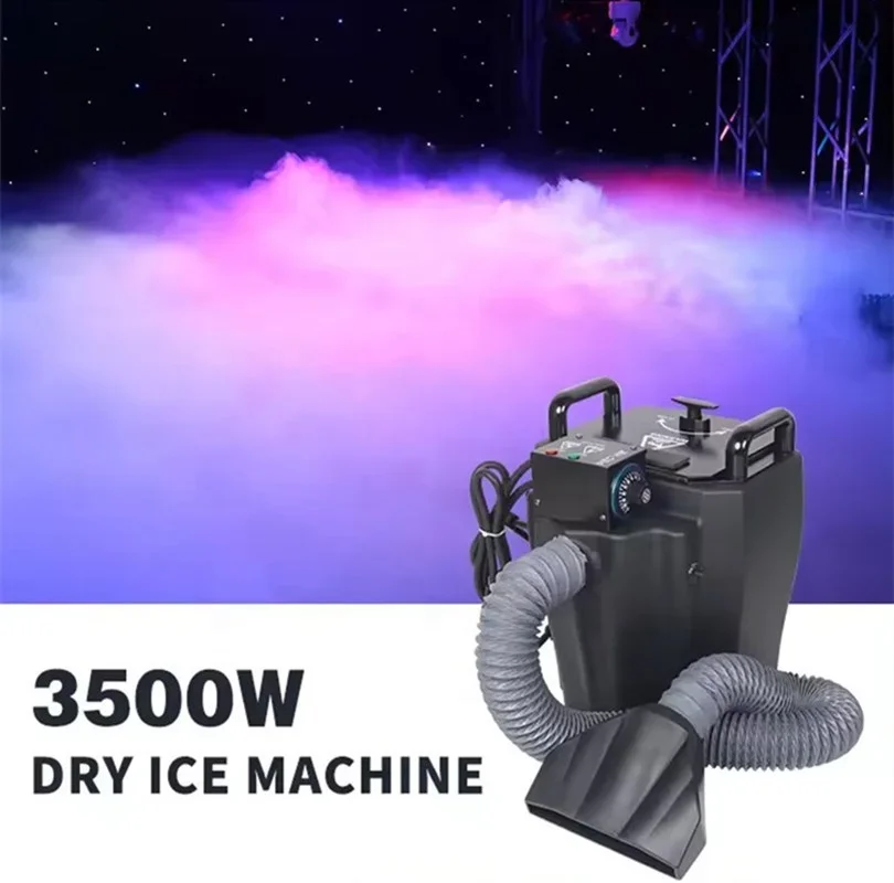 Wedding Decoration High Capacity Dry Ice Machine 3500w Low Smoke Machine Fog Machine for Stage Performance Marriage SFX Bride DJ