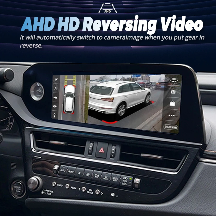 Reproductor Multimedia de 12,3 pulgadas Carplay GPS Wifi para Lexus ES ES300h ES350h ES300 ES330 ES350 2022 Android14 pantalla estéreo de Radio de coche