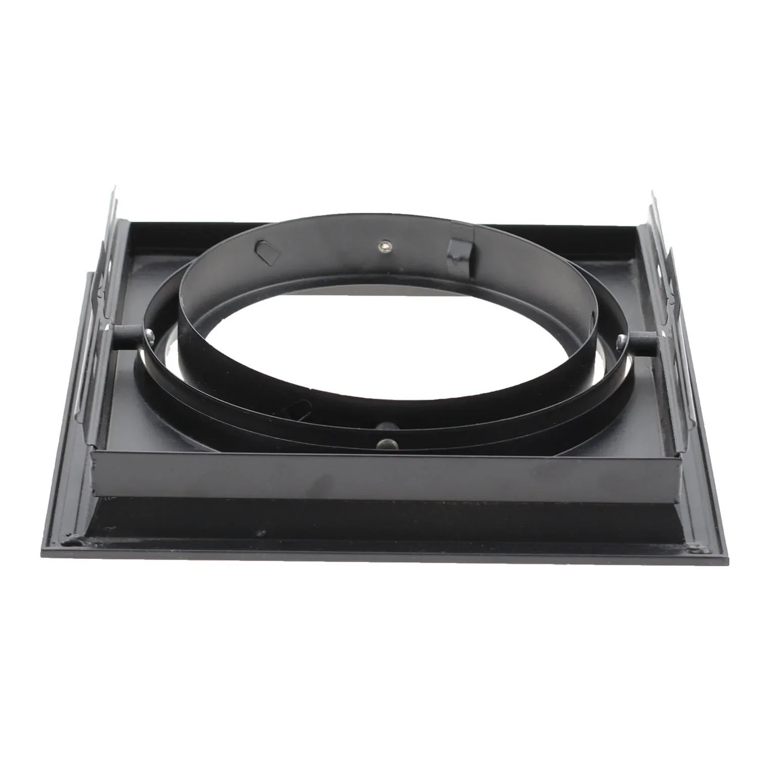 Spot Lumineux Encastrable Noir et Carré avec Cadre de Montage, Luminaire de Plafond, AR111