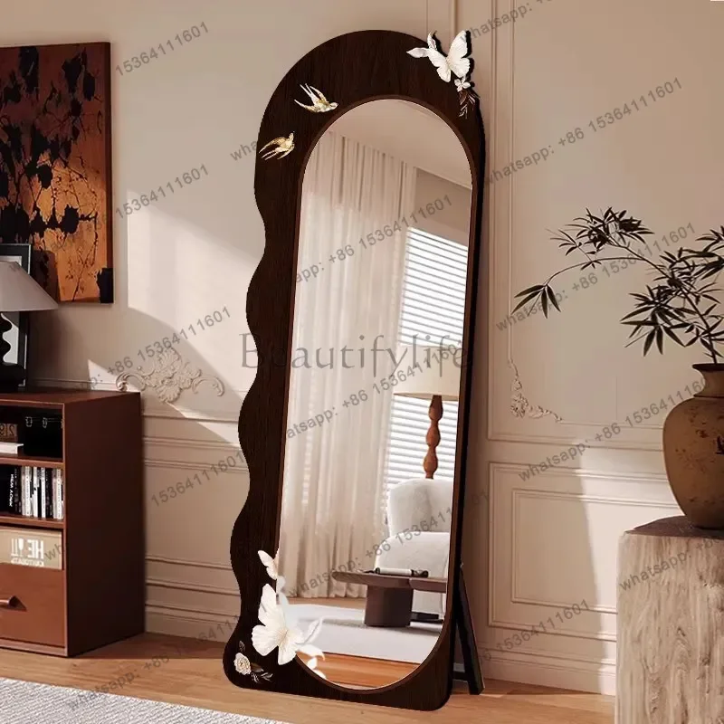 ld Modern Wall Mirror Moving Full Body Standing Hanging Funky Irregular Bathroom Bedroom Mirror   Home Decorations
