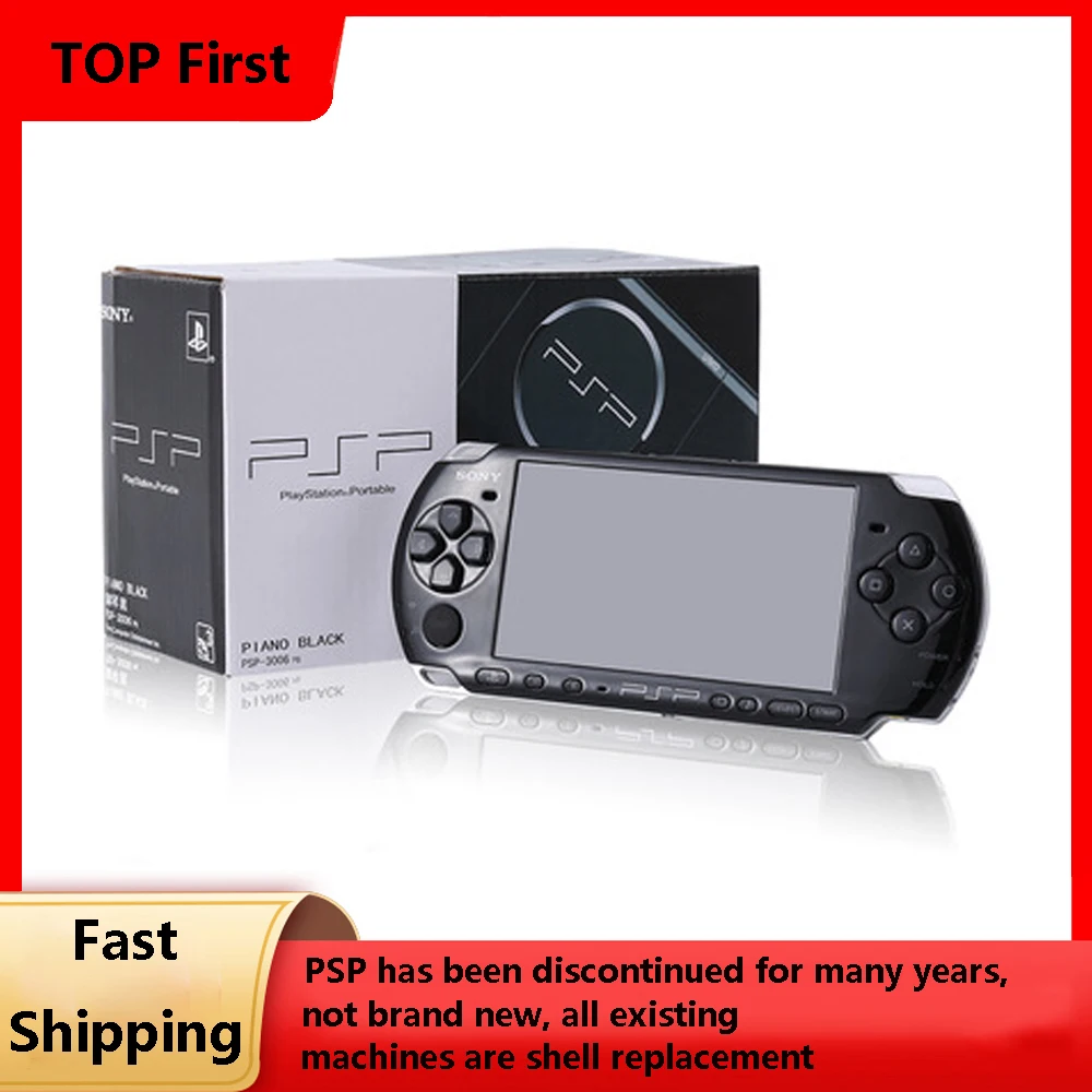 Refurbished black PSP3000 handheld system console 16/32/64/128GB memory card