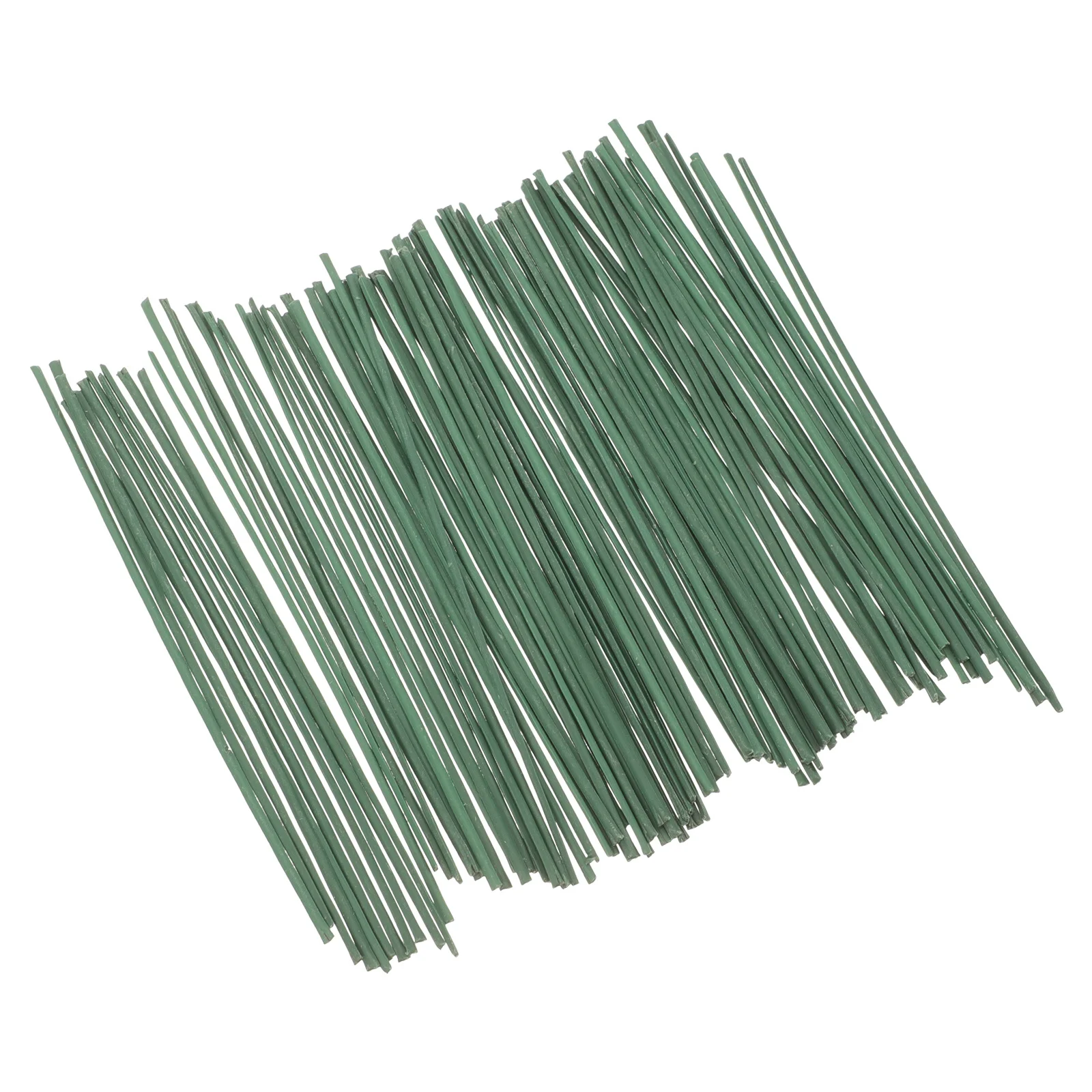 

Artificial Flower Stems 100pcs 15cm Dark Green Wire Rods for Floral Arrangement DIY Wedding Home Decoration Craft Accessories
