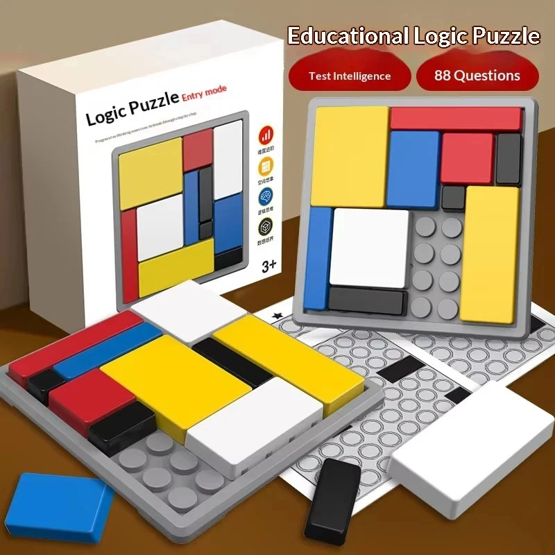 STEM Logic Puzzle Building Blocks Brain Teaser Logical Thinking Training Educational Intelligence Development Toy for Kids