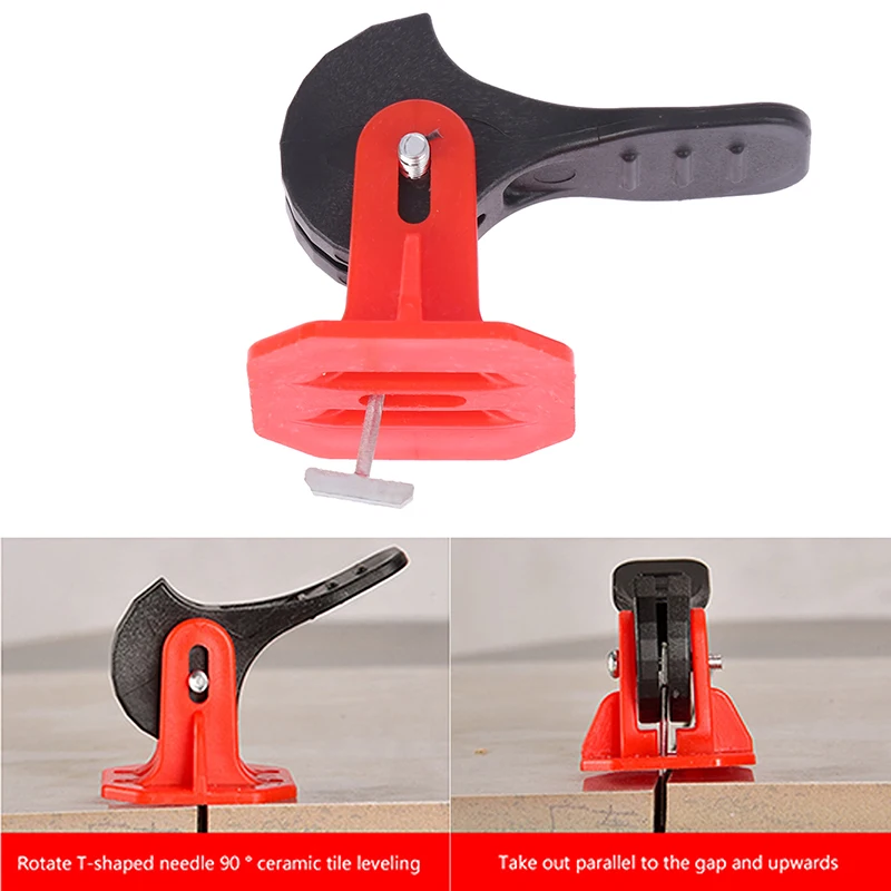 10PCS For Flooring Construction Tools Innovative Wall Tile Leveling System Reusable T-type Rotary Adjuster Locator Spacers Tools