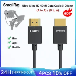 SmallRig Ultra-Slim 4K HDMI Data Cable D to A / A to A, Cable 60HZ 100cm for DSLR Camera Monitor Soft Cable Camera Rig-4795/4794