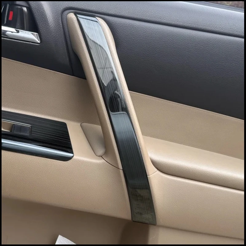 Car Styling For Toyota Highlander 2009-2013 Door Inner Armrest Handle Panel Cover Trim Decorative Frame Strips Auto Accessories
