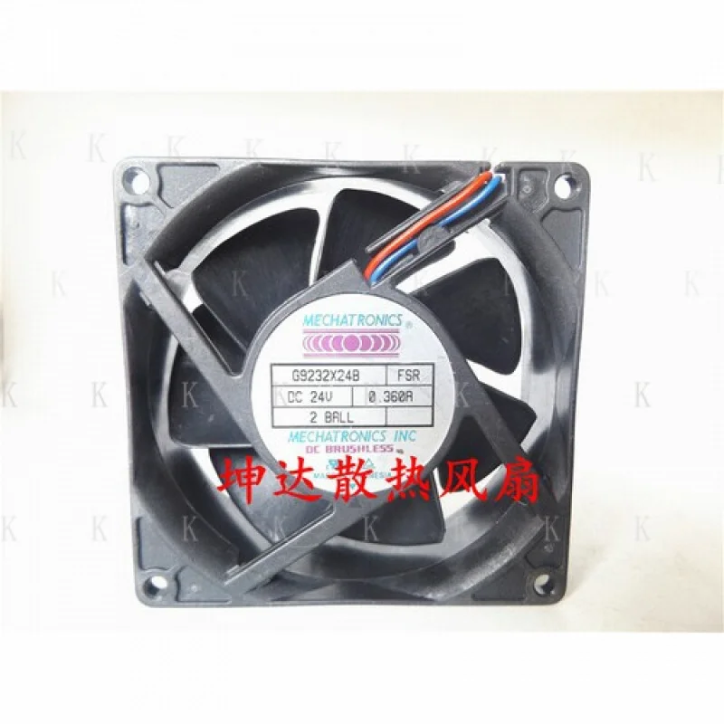 

C 1pcs for MECHATRONICS G9232X24B 24V 0.360A 9cm double ball bearing fan