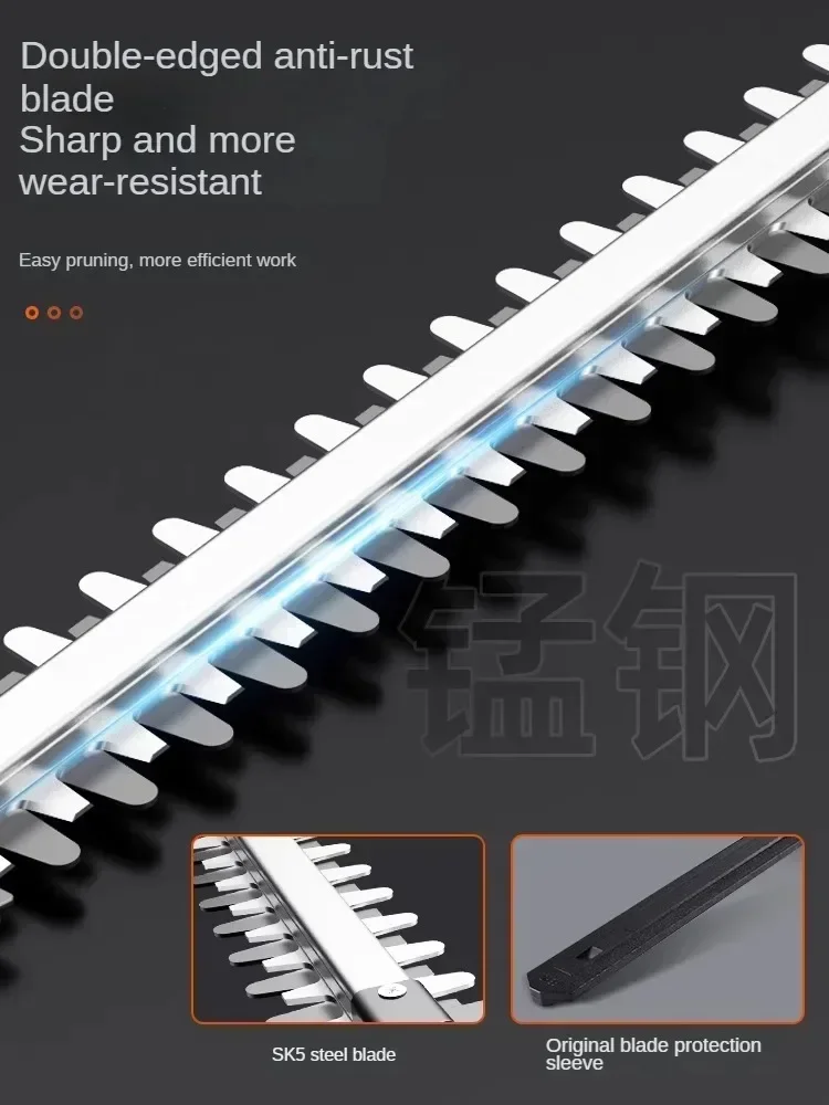 ماكينة تشذيب التحوط الكهربائية مع بطارية قابلة للشحن - أداة تشذيب الحدائق لقطع شجرة الشاي وتقليم الفروع أ