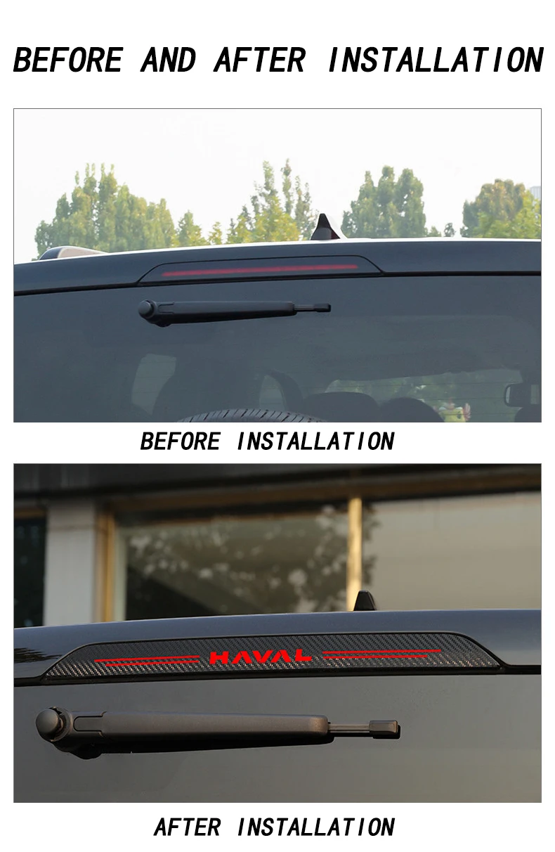 Car interior decoration accessories, rear brake patches, DIY sequins for HAVAL H9 2TH 2025