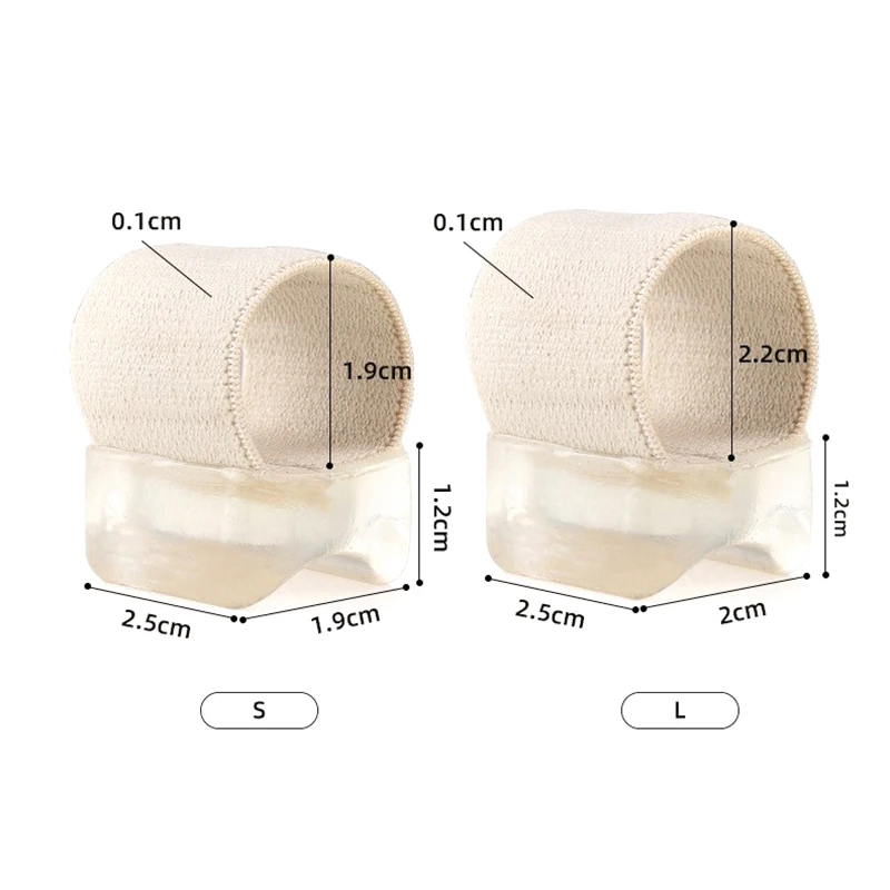 Plantillas separadoras de dedos de los pies, almohadillas correctoras de Hallux Valgus, cuidado ortopédico, 2 piezas