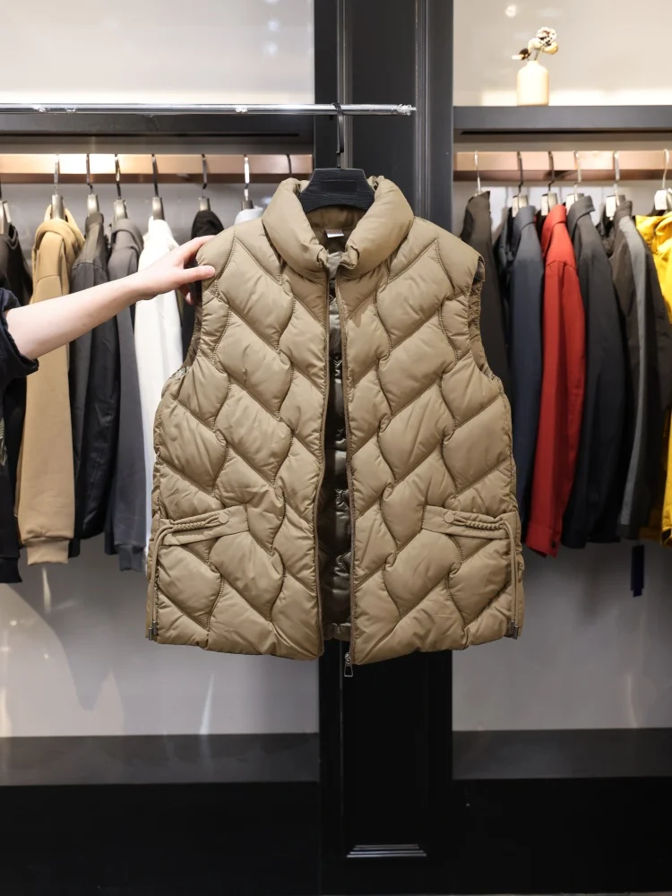 

Модный свободный жилет-топ для женщин, осенне-зимняя хлопковая куртка, повседневная верхняя одежда, стильный жилет для девушек из утолщенного полиэфирного волокна