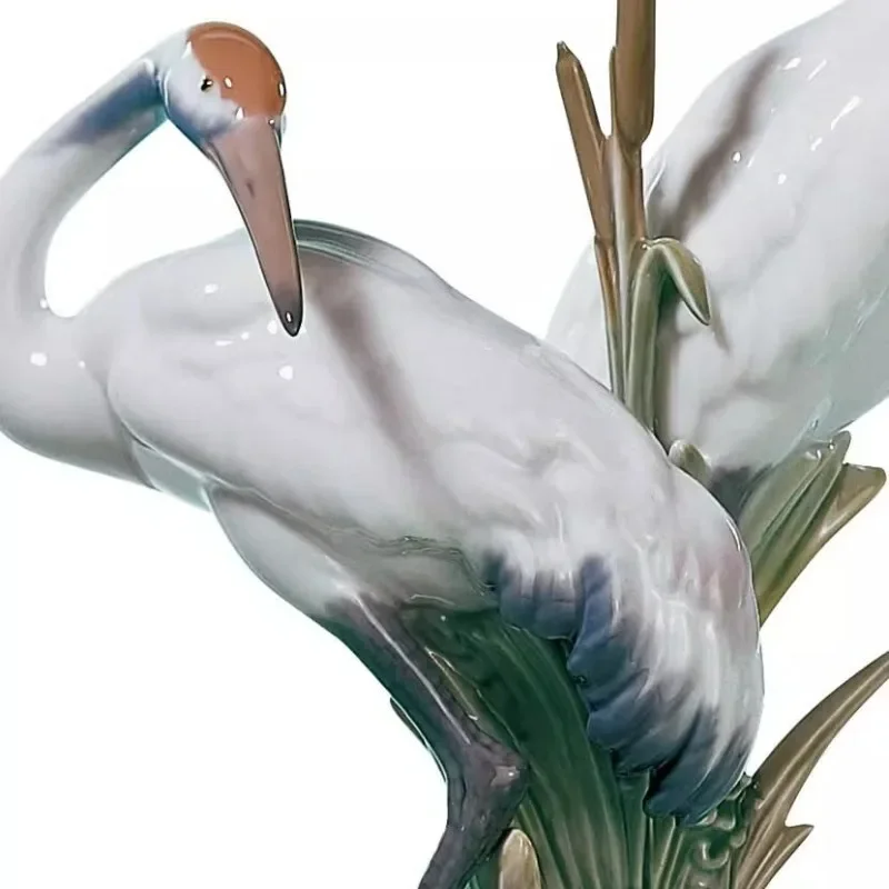 Elegant, porcelain dolls, cranes, living room study ornament gifts