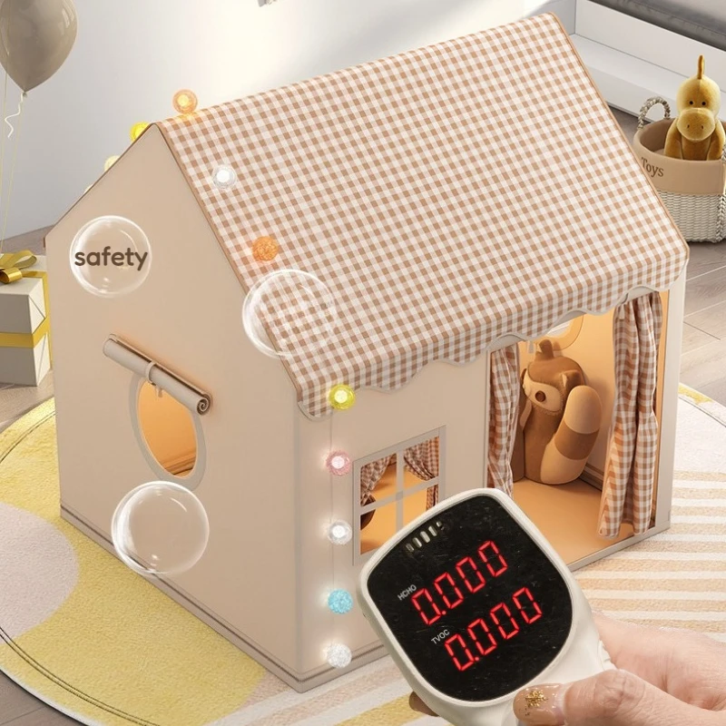 Tienda de campaña para niños con luz de bola, juguetes de interior para niñas, casa, transpirable, cómoda, sólida, cabaña para niños, juego para dormir, juguetes para el hogar, tiendas