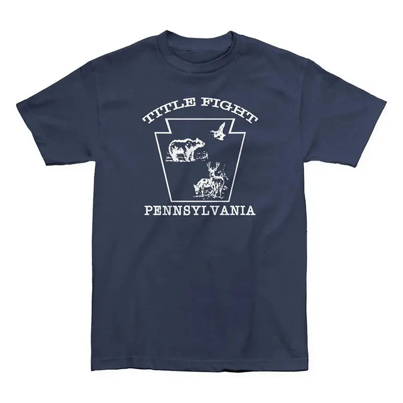 Title Fight American Rock Band Punk Casual T-shirt Men's and Women's Luxury Brand Top