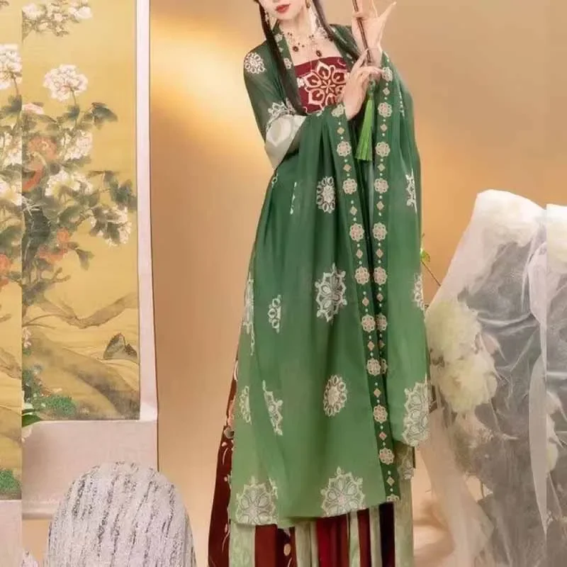 Duży rozmiar chińskiej sukienki Hanfu kobiety ponadgabarytowy kostium starożytne garnitury Tang Hanfu nadaje się dla pań chińska tradycyjna sukienka