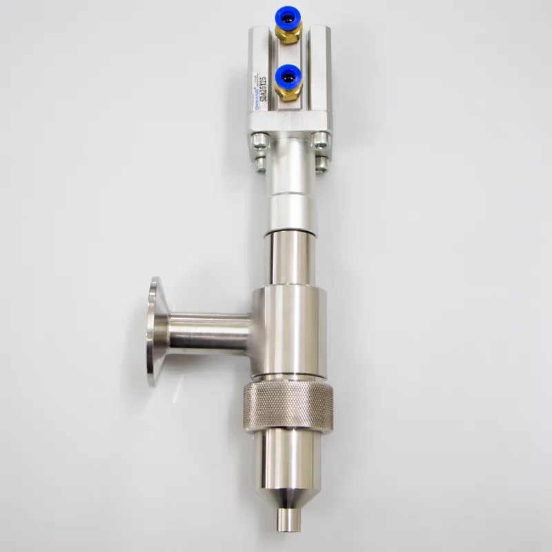 304 Stainless Steel Anti-Drip Filling Head Chuck Straight Head Pneumatic Filling Machine Accessories Discharge Nozzle