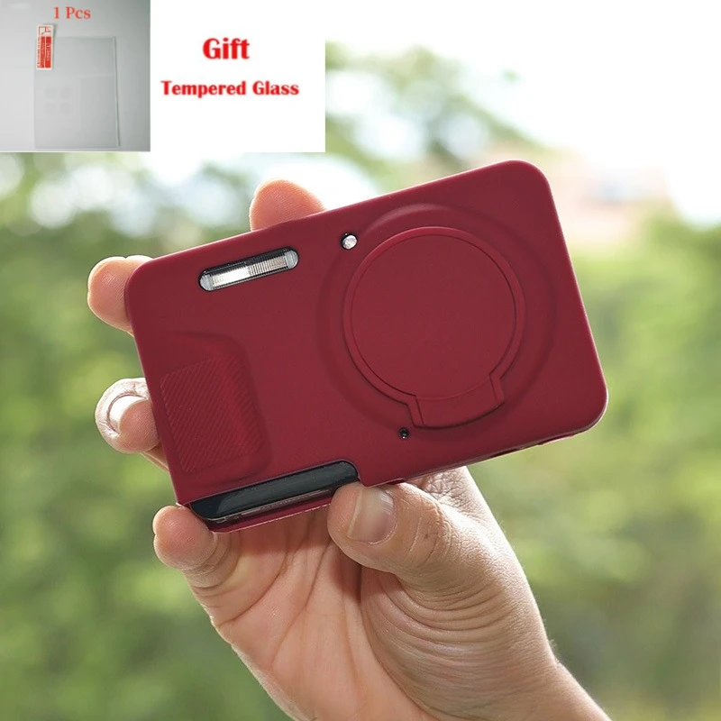 Camera Bag micro single case For Kodak FZ55 Camera Silicone Case Scratch Resistant Wear Resistant Case, with 1PCS tempered film