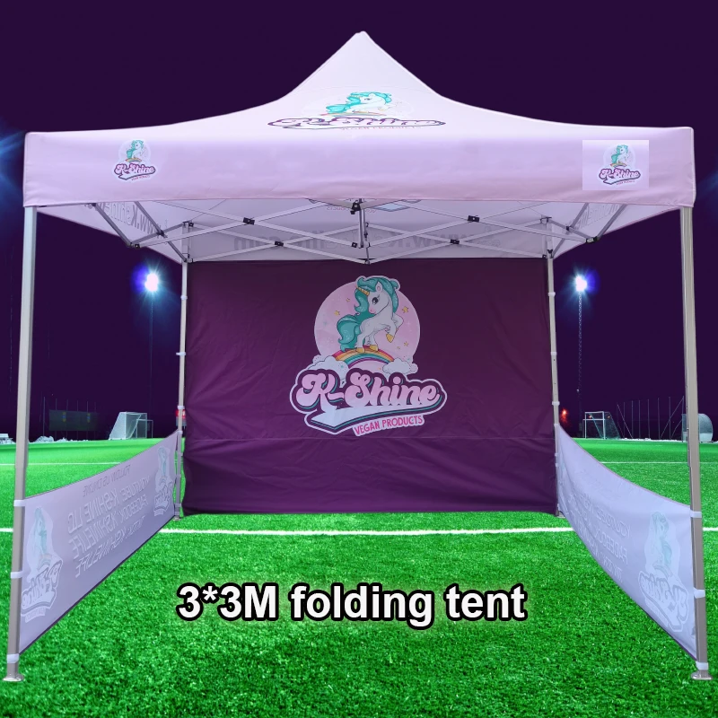 3*3M Outdoor Tent 10*10FT Canopy Roof With Customized logos With Wheel Bag And Cross Tube Business Tents For Promotion And Event