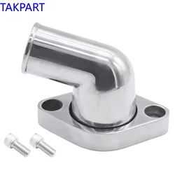 TAKPART SBC BBC Polished Aluminum 15 degree Swivel Water Neck Fits SB BB Chevy 327 350 454 396