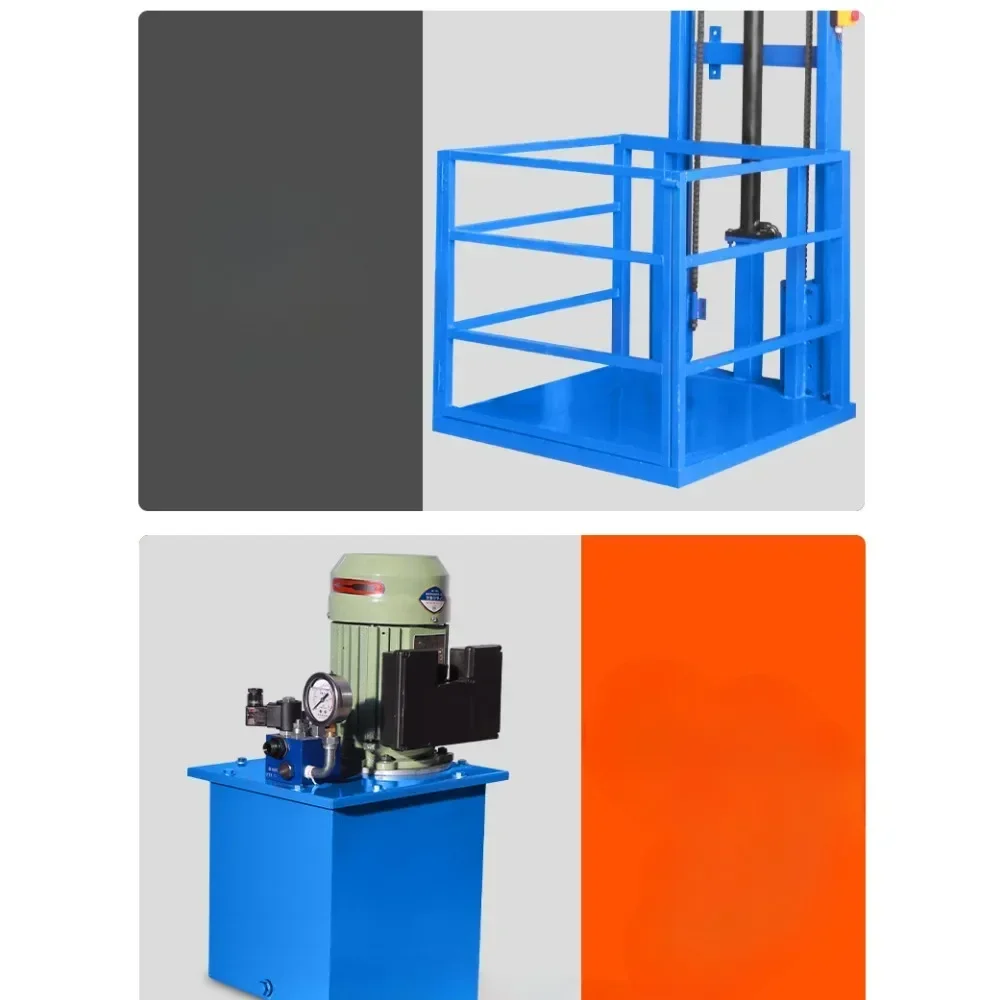 رفع البضائع الهيدروليكية الكهربائية مصعد صغير للاستخدام المنزلي العلية إلى الأرض استخدام 2400 رطل قدرة نموذج EHL-2400 #2