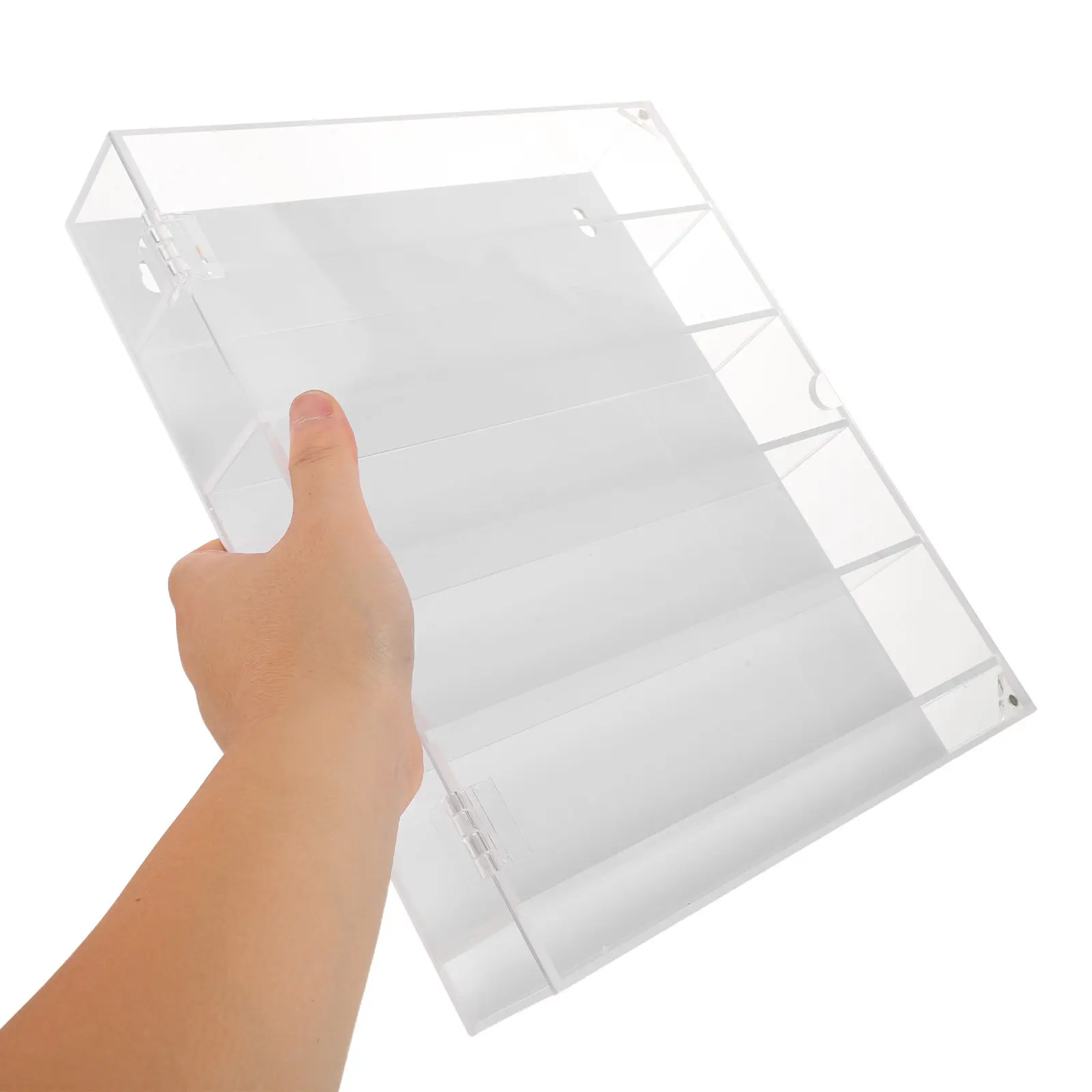 

5-Tier Acrylic Car Display Case Wall Mounted Storage Organizer Clear Multi-Layer Dustproof Display Cabinet Desktop Showcase