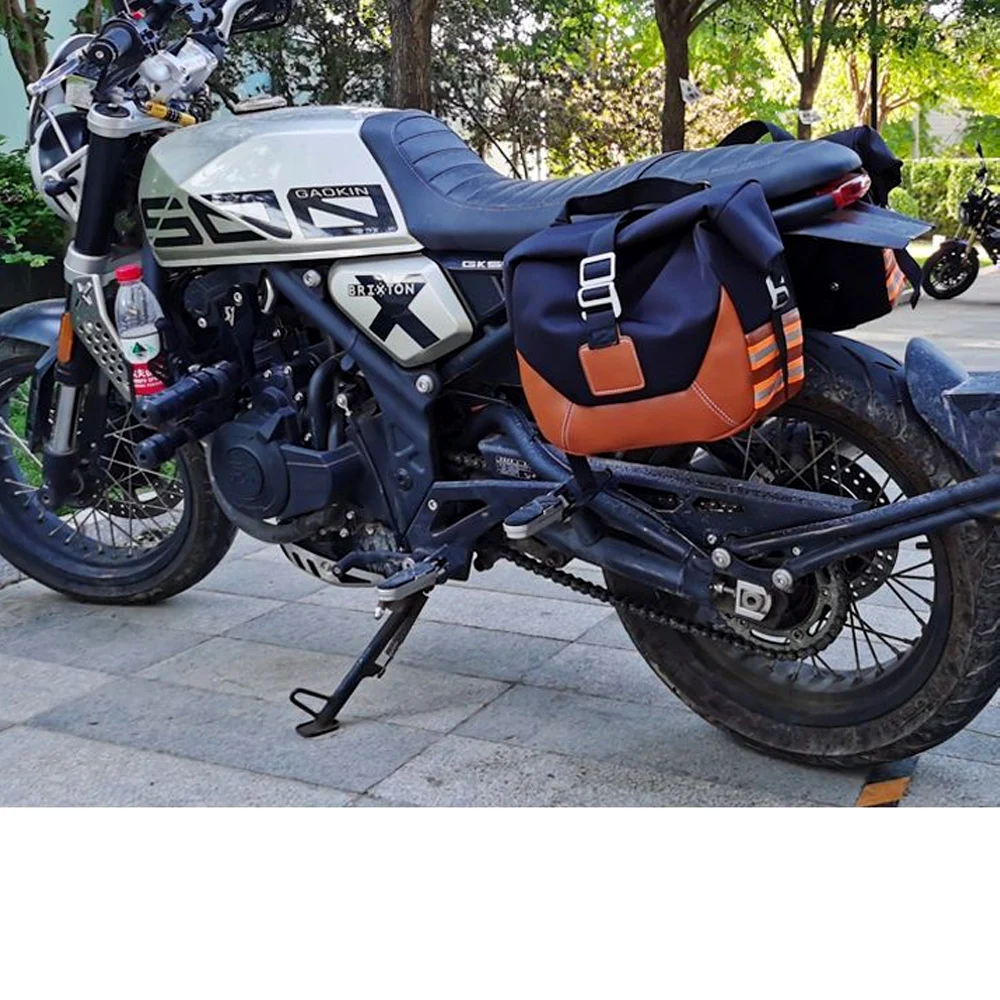 For Brixton Crossfire 500 X/XC quick release edge bag waterproof leather bag GAOKIN GK500 new style canvas helmet edge bag
