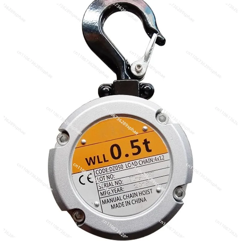 Mini Hand Chain Hoist Hook Mount 0.25/0.5 Ton Capacity 3 Meter Lift Portable Manual Lever