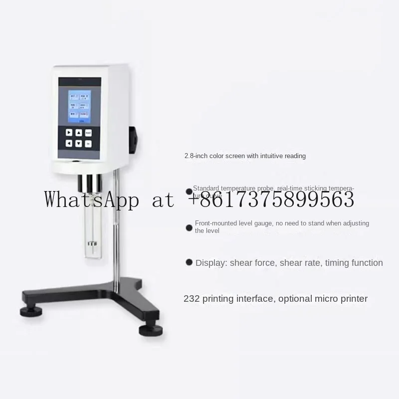 Digital Rotational Viscometer with Temperature Sensor NDJ-5S NDJ-8S NDJ-9S Viscosity Tester 10-6000000 mPa.s for Laboratory