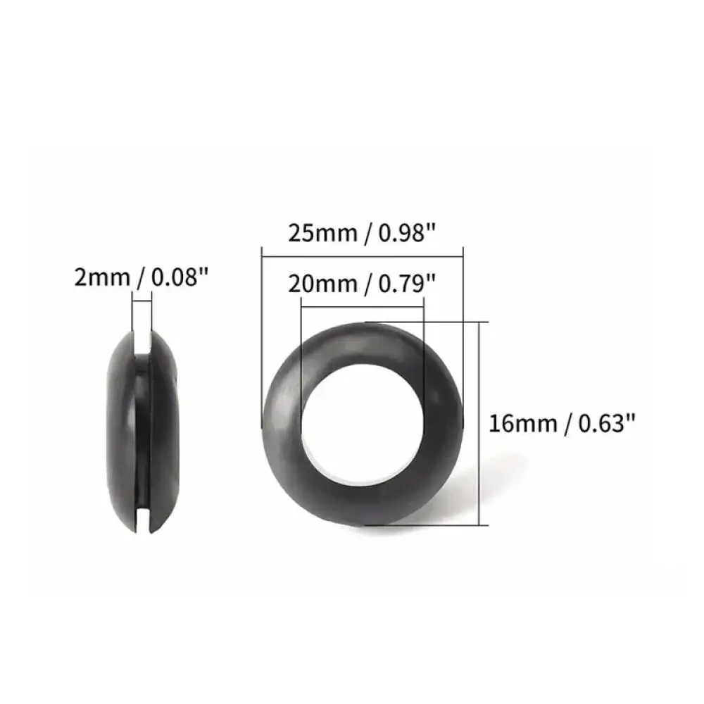 50/100Pc Seals Rings Rubber Gasket, Oil Resistant Cable Hole Plug,Wire Harness Protector, Waterproof Shim Washer Hardware M3-M20