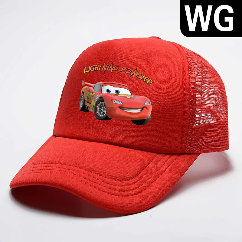 Disney Lightning McQueen Fashion Anime Baseball Caps Casual Hat Cartoon Sun Cap Summer Children Unisex Birthday Gift