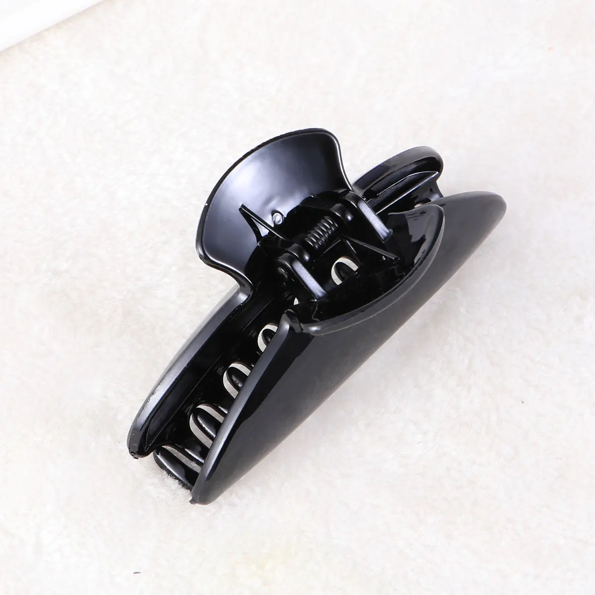 

12pcs Hair Clips Black Acrylic Durable Stylish Hairdressing Tools Salon Home Use Hair Clamps Hairpins