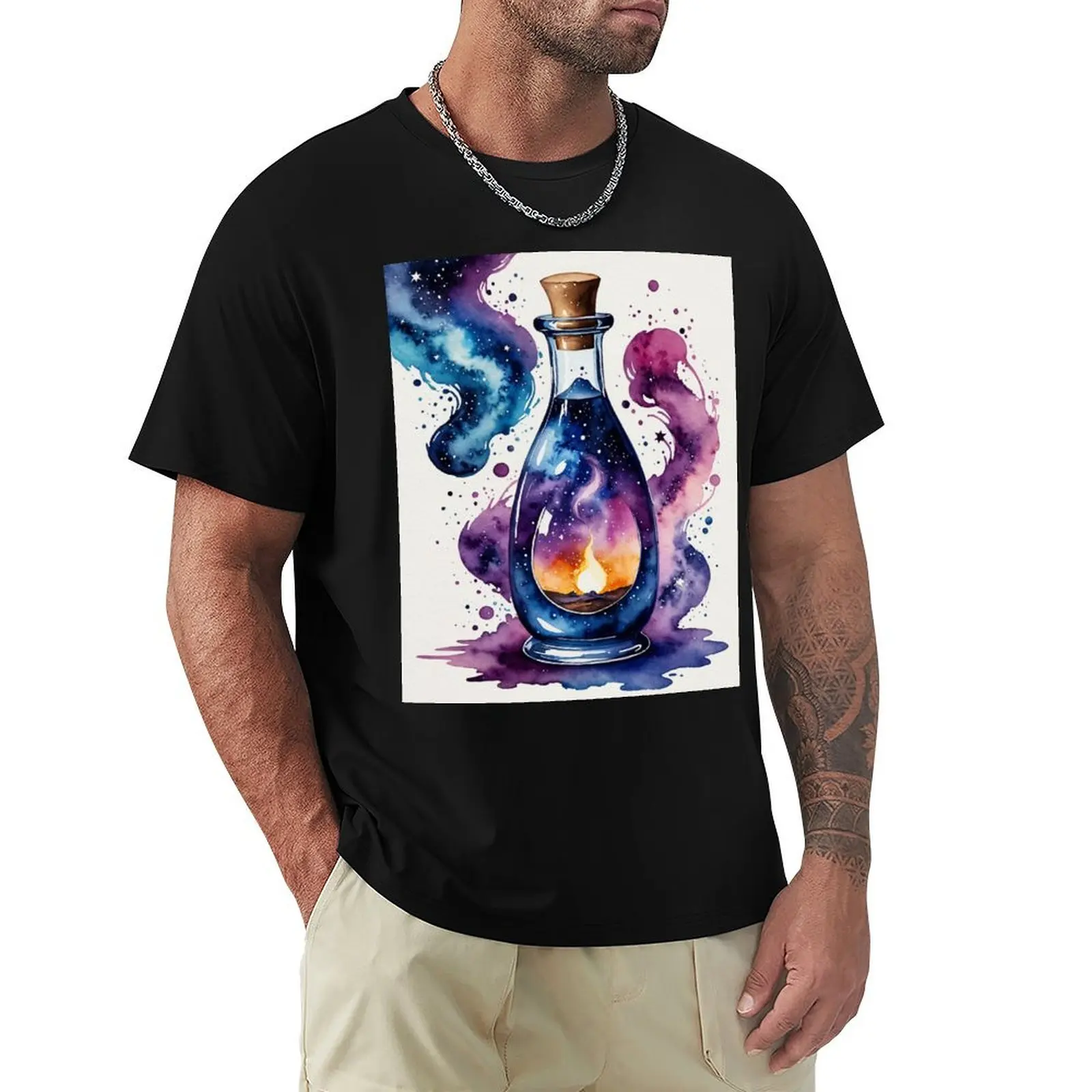 

Fire in a Bottle T-Shirt oversized cute tops Funny t-shirt custom t-shirts mens shirts graphic tee