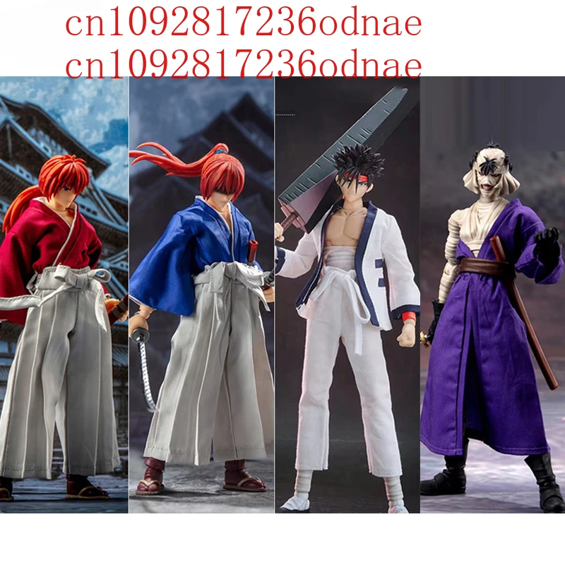 Dasin/Great Toys/GT Rurouni Kenshin Himura Sagara Sanosuke Shishio Makoto SHF 1/12 16cm/6 inch PVC Action Figure Model In Stock