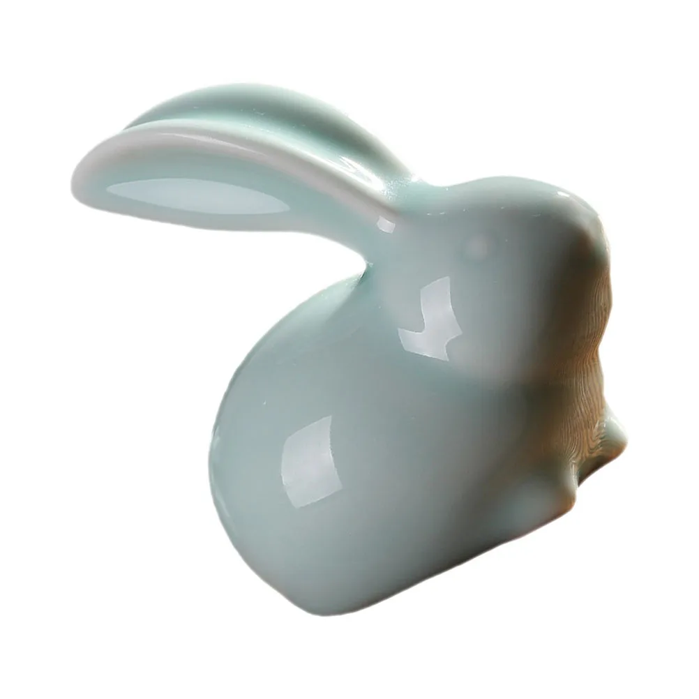 

1Pcs Rabbit Decoration Craft Ceramic Bunny Modeling Home Desktop Decor Unique Animal Adornment for Office Housewarming Gift