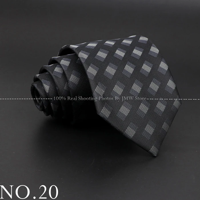 Neue Design Hochzeit Männer Krawatte Schwarz Solide Gestreiften Paisley Blume Krawatten Männer Business Dropshipping Bräutigam Kragen Zubehör Geschenk – Detail 20
