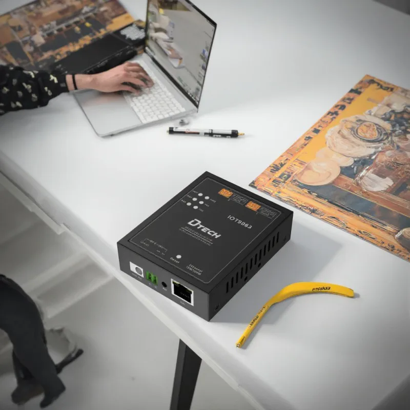 

DTECH IOT9063 RS232 RS485 Преобразователь последовательного порта TCP/IP Ethernet Сервер устройств с 2 последовательными портами