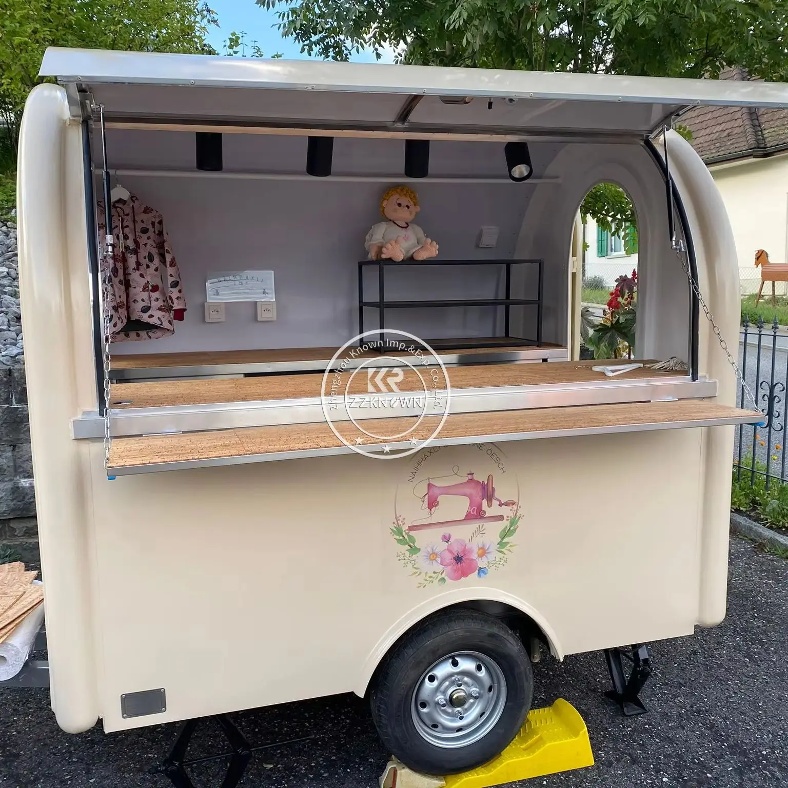 

High Quality Outdoor Mobile Food Trailer Street Ice Cream Hot Dog Cart Street Restaurant Fully Equipped Fast Food Truck
