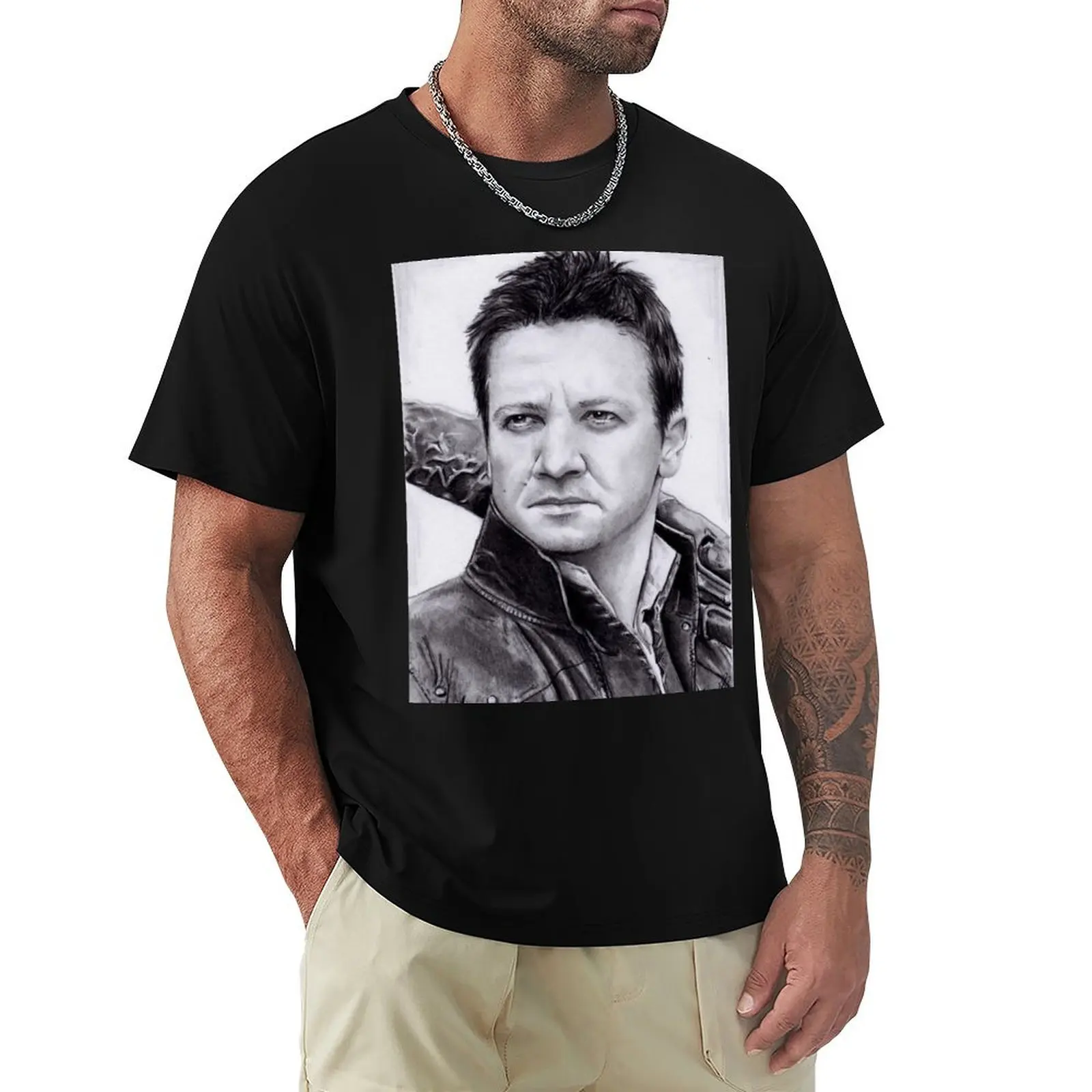 Jeremy Renner - Camiseta Hansel y Gretel, camiseta de trabajo de tela resistente
