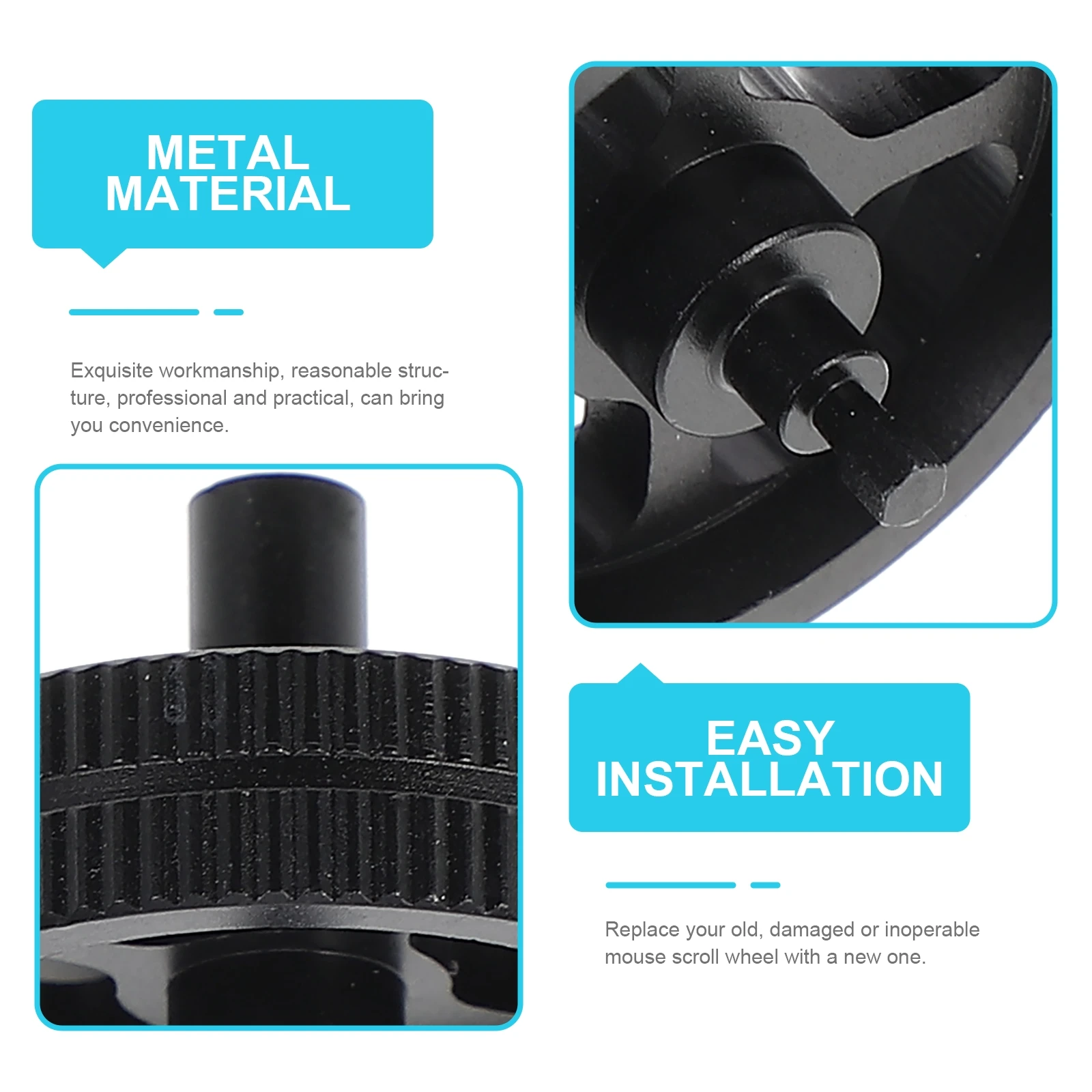 

Mouse Metal Wheel Replacement Scroll Stable Gaming Accessories High Quality Long Lasting Practical