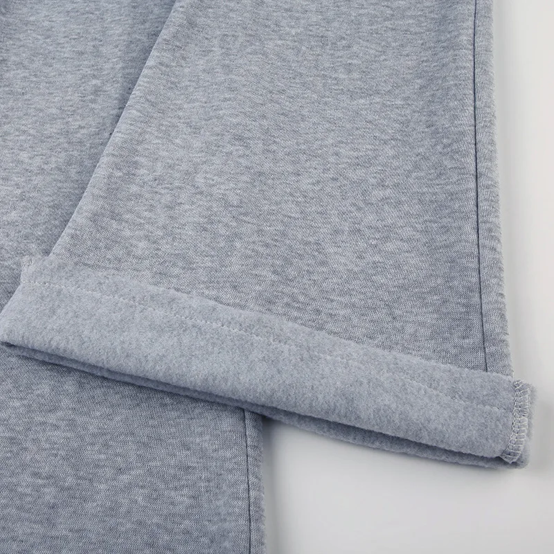 2025 Fall Winter Solid Fleece Flare Pants Women Fashion High Waist Slim Boot Cut Casual Trousers Streetwear Basic Sweatpants