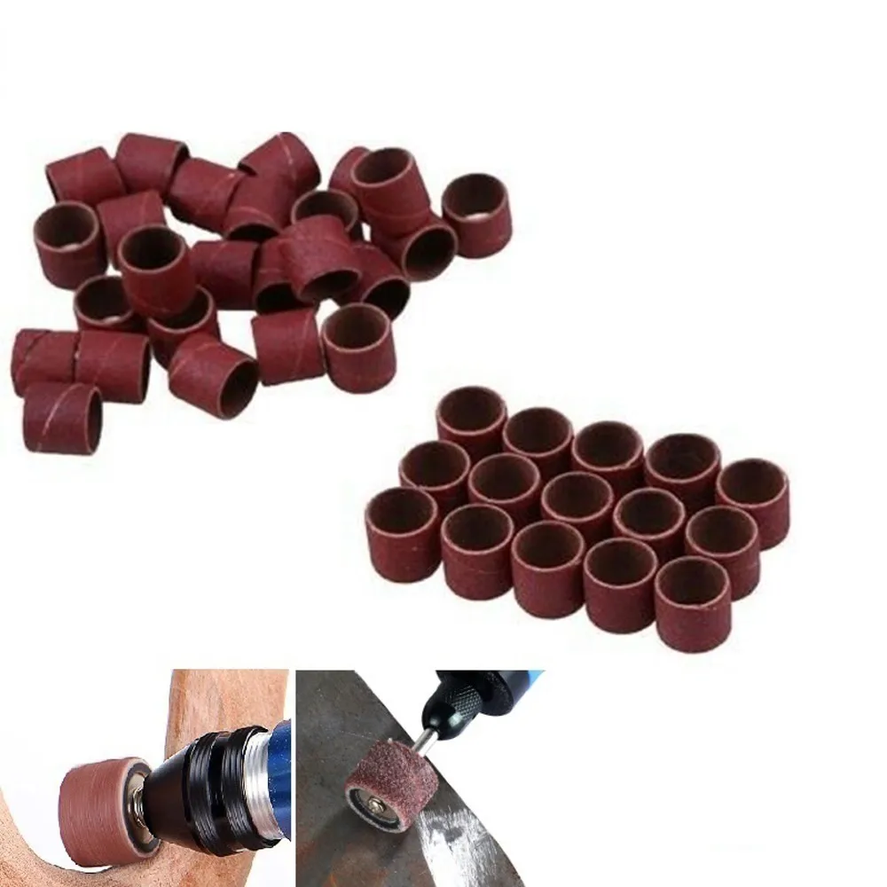 Lixar Conjunto de Tambor para Ferramentas Rotativas, Mangas, Polimento, Lixadeira, Mandris, Haste, Cilindro, Acessórios, Manutenção, 51 Pcs