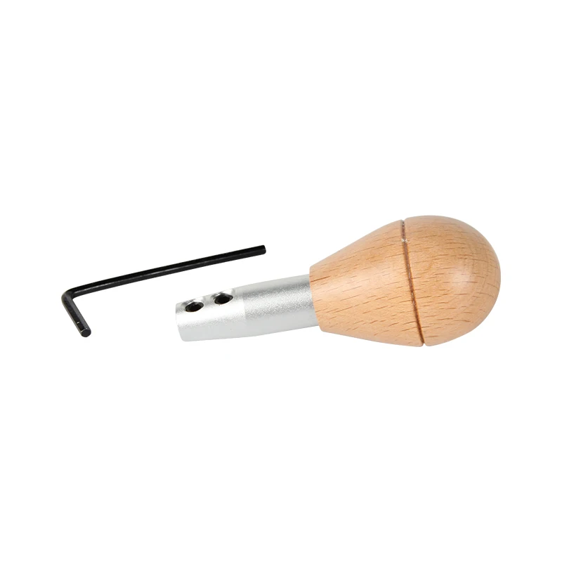 Stuccler Lightweight Aluminum Graver Handles Quick-Change Jewelry Making Tool Engraving Tool Holders with Wooden Handle